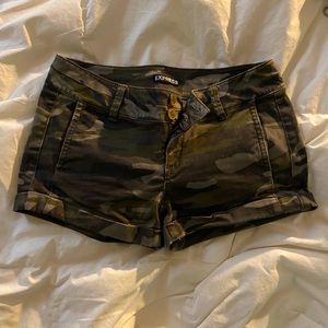 Express camo shorts